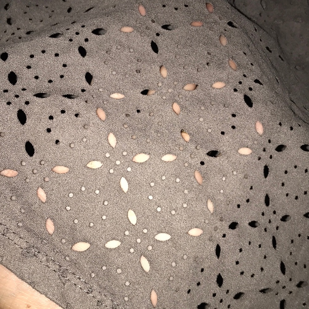 Lazer cut see through Crop top